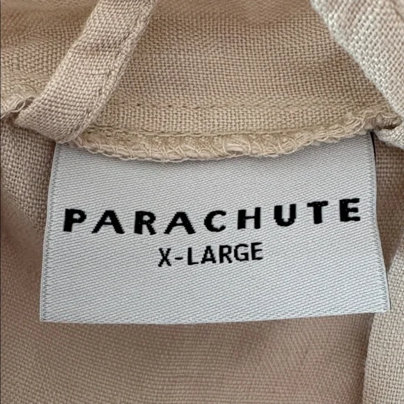 Parachute 100% Linen Robe in Natural Linen Color Pockets Tie Waist Size XL - Picture 2 of 11